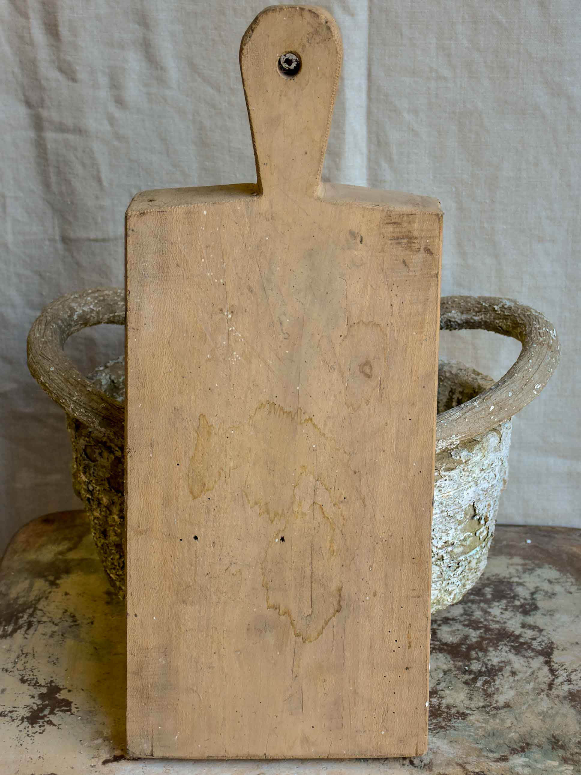 Very thick antique French cutting board