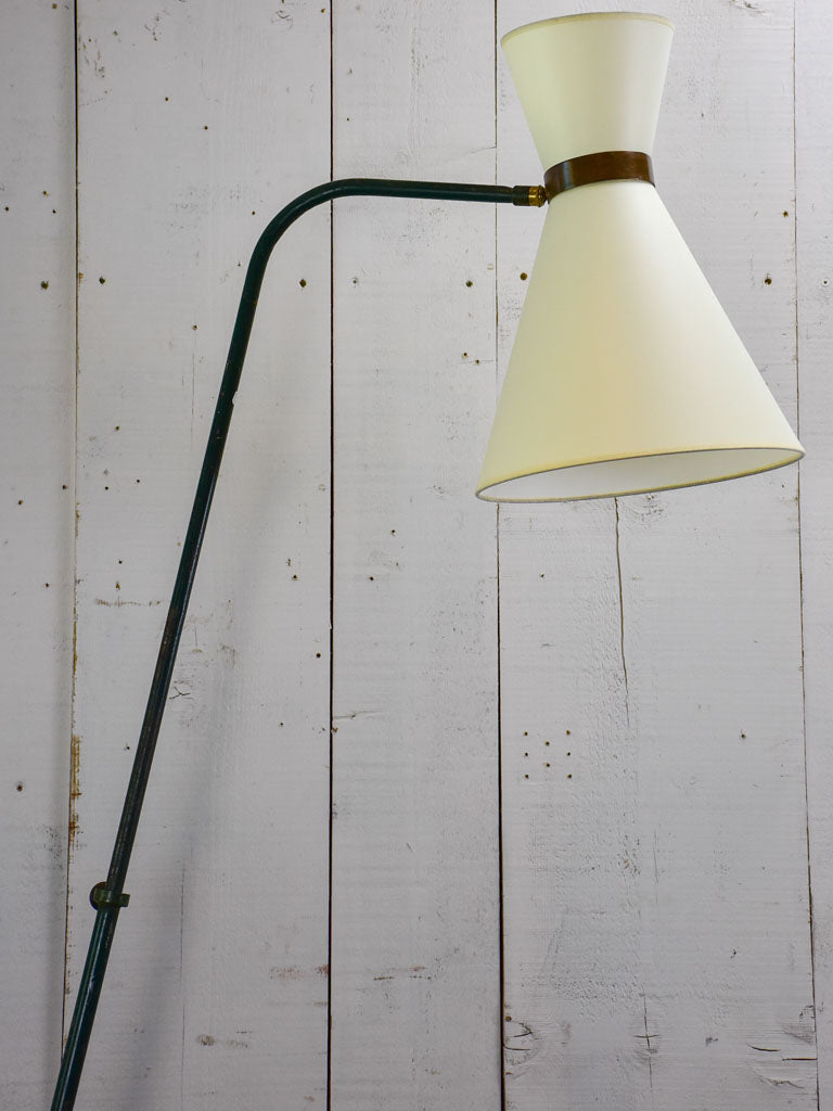 Mid century French floor lamp with pot plant stands