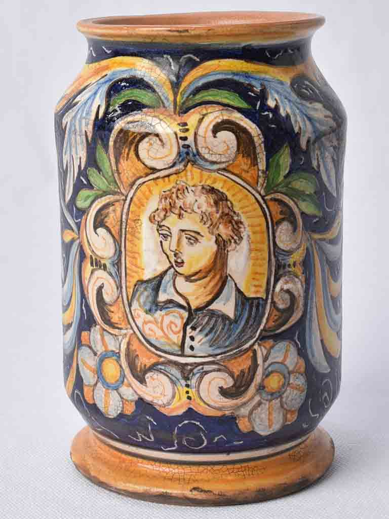 Antique Italian apothecary jar - A Portvlac 6¾"