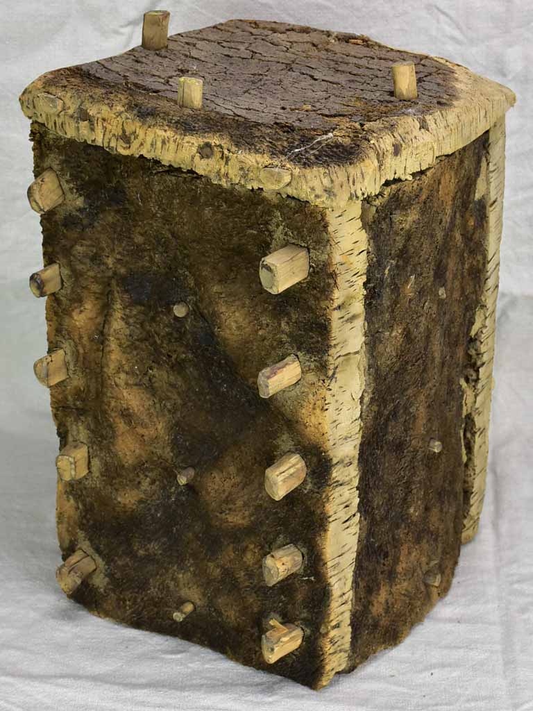 Antique French bee skep - cork