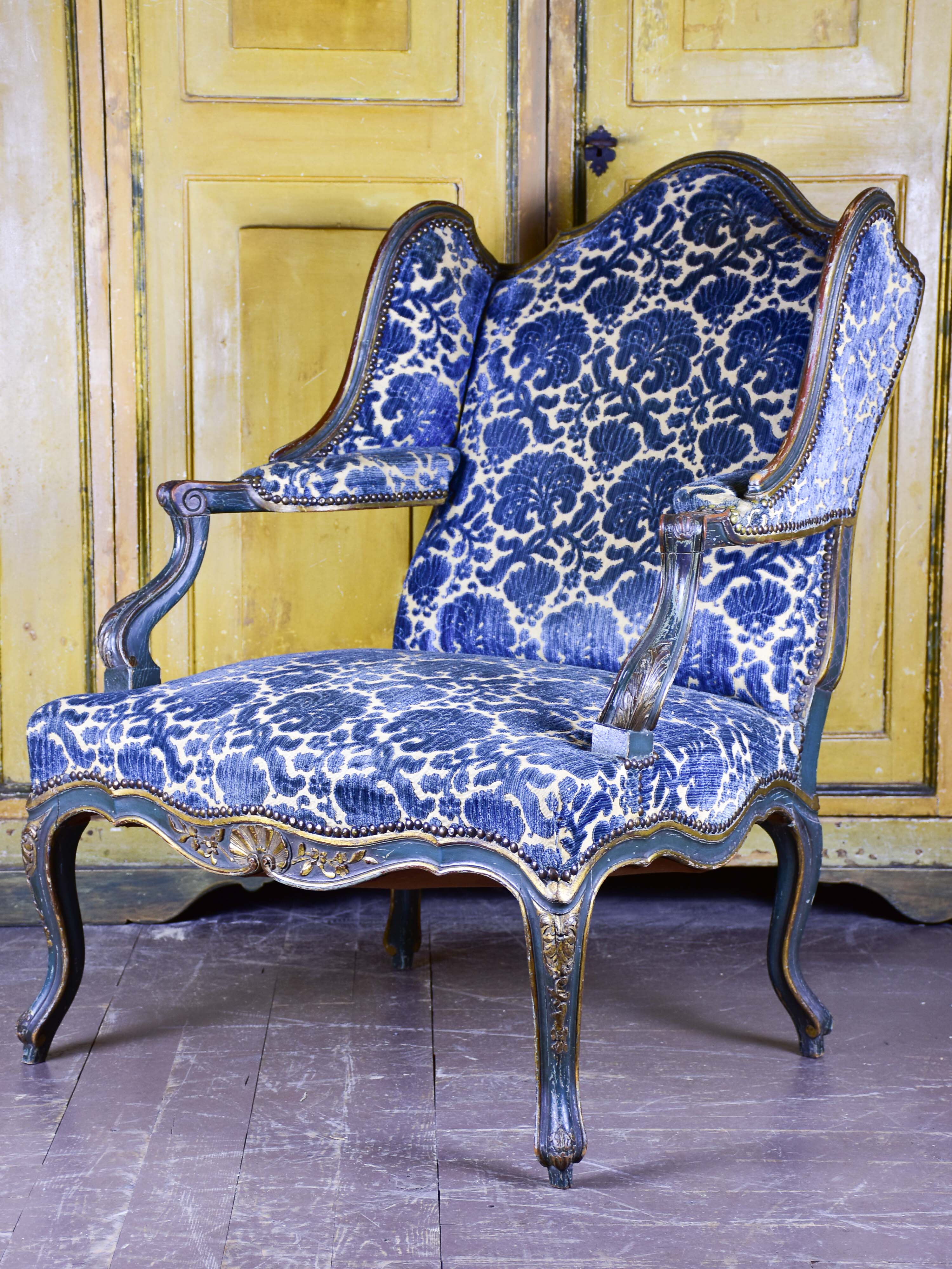 19th century Regency wingback armchair
