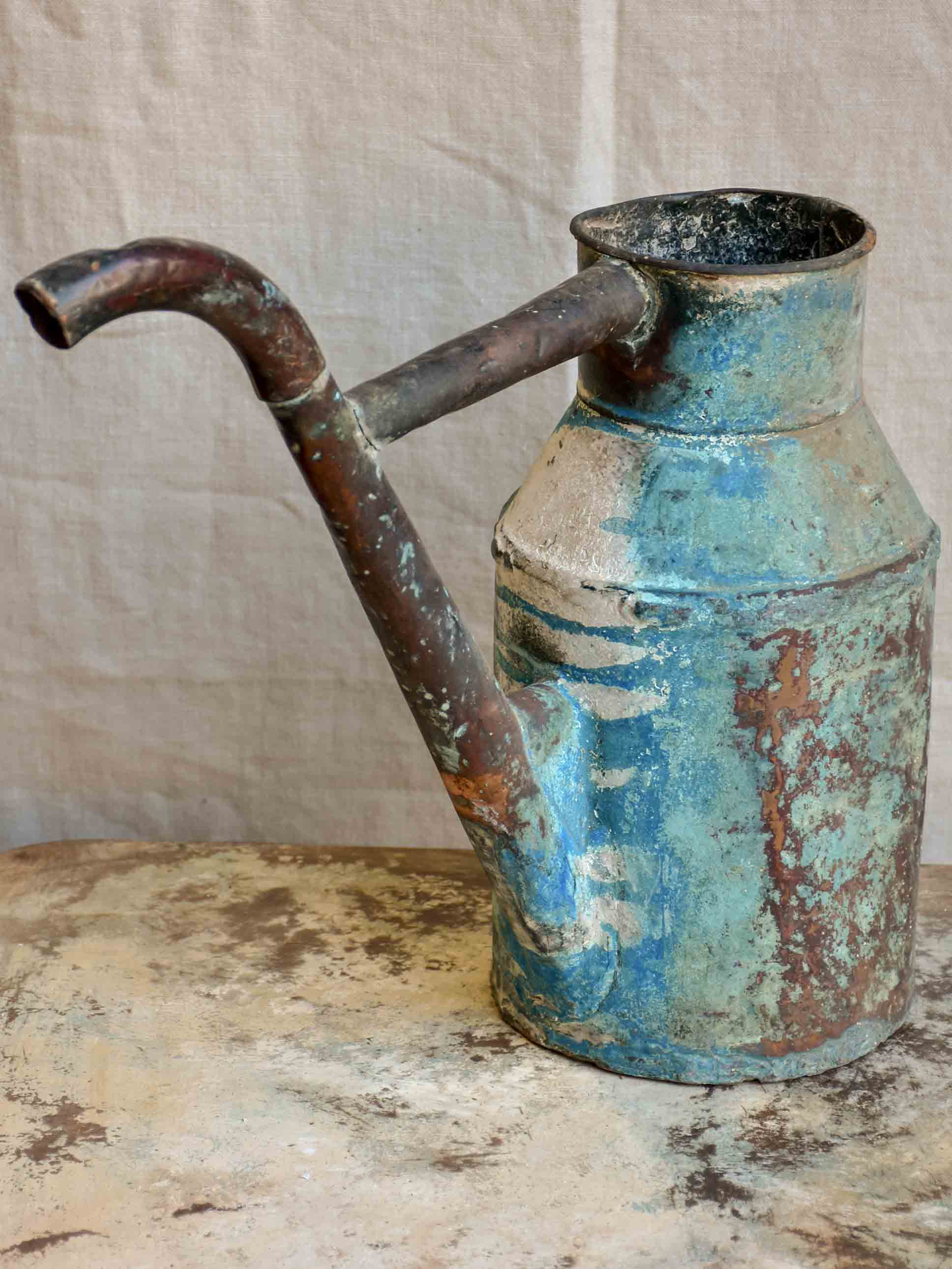 Antique French copper watering can