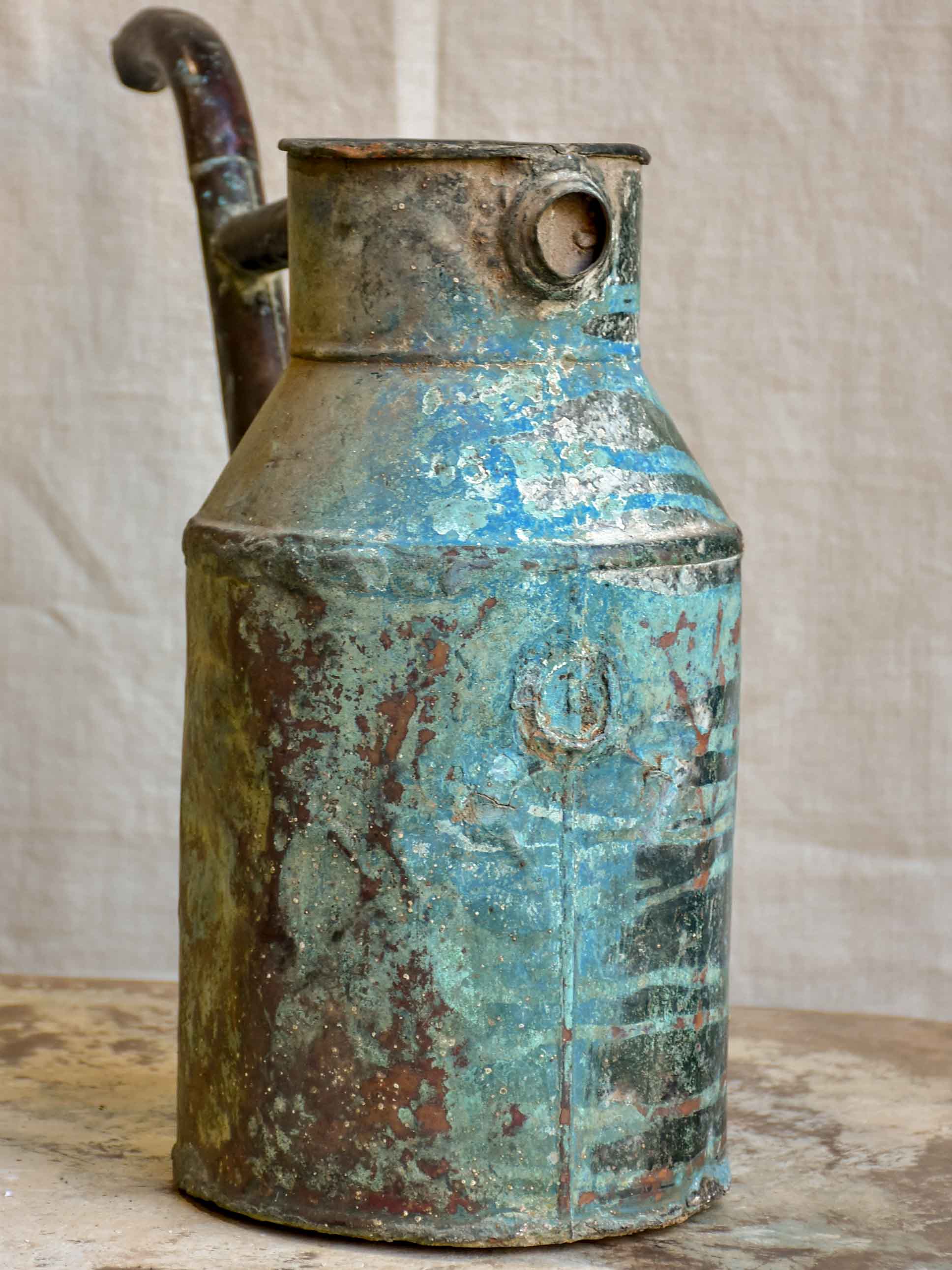 Antique French copper watering can