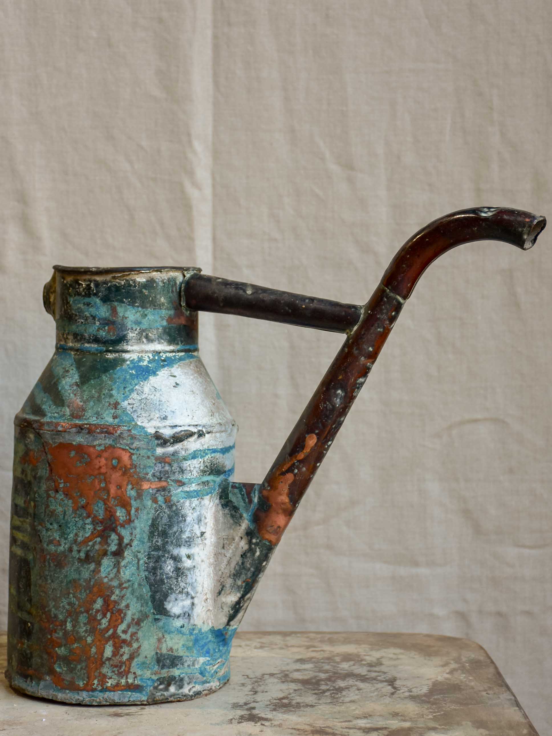 Antique French copper watering can