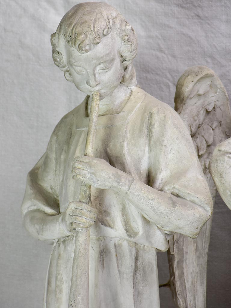 Original Camille Lefèvre (1853–1933) sculptures of four angels playing music - signed 30"