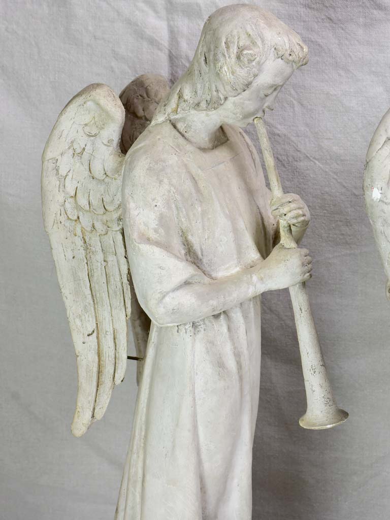 Original Camille Lefèvre (1853–1933) sculptures of four angels playing music - signed 30"