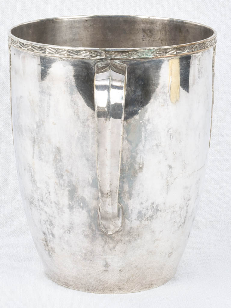 Ice bucket, silver plate, Art Deco