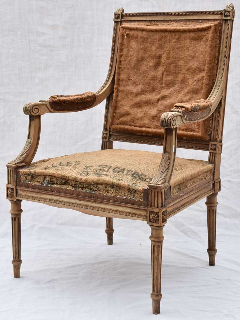 Pair of antique Louis XVI armchairs