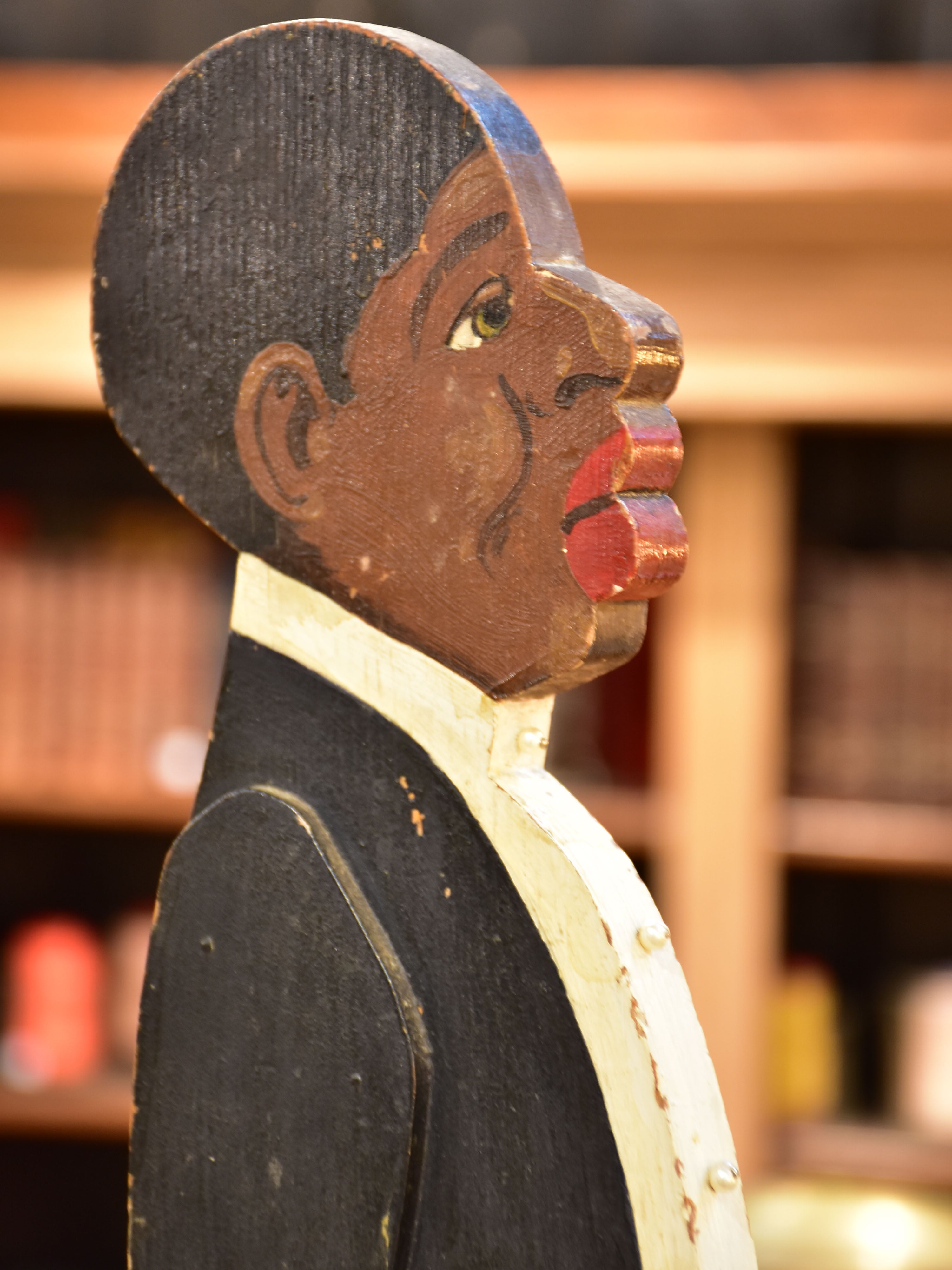 Antique French wooden man – vide poche