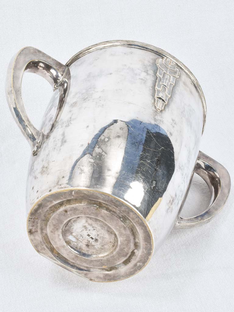 Ice bucket, silver plate, Art Deco