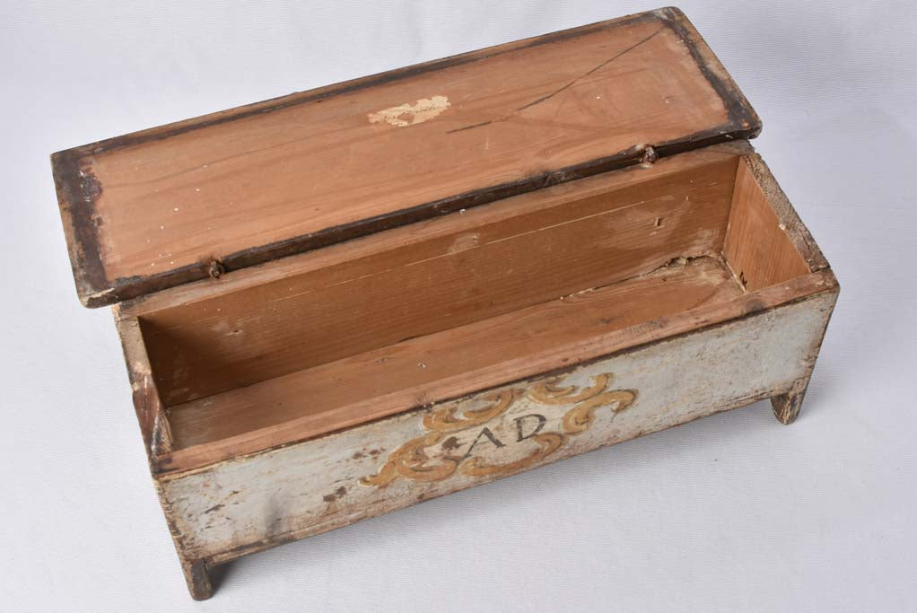 3 rectangular religious trunks - hand painted Italian 20"