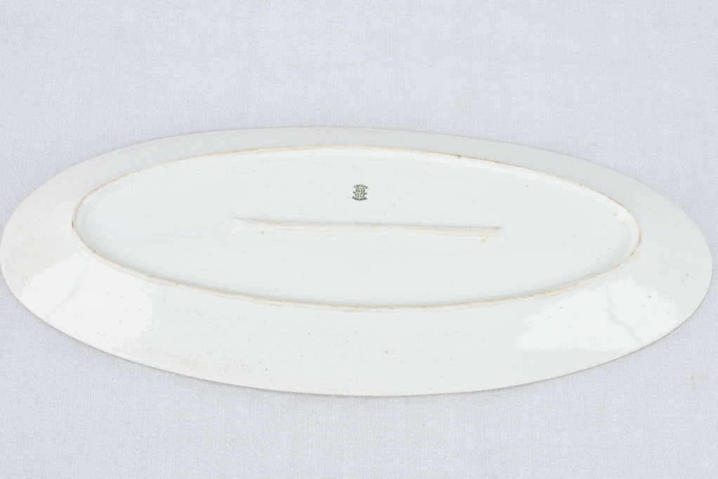 Three oval platters, Limoges & Bordeaux 23¾"