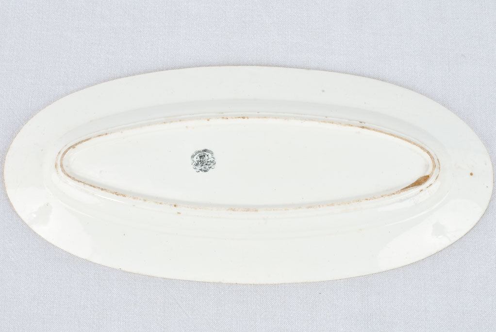 Three oval platters, Limoges & Bordeaux 23¾"