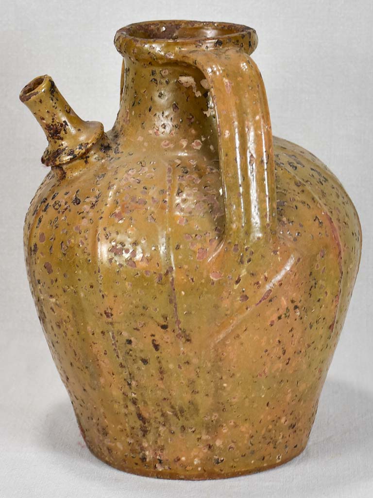 19th-century walnut oil pitcher from the Ardeche 14½"