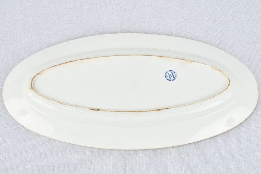 Three oval platters, Limoges & Bordeaux 23¾"