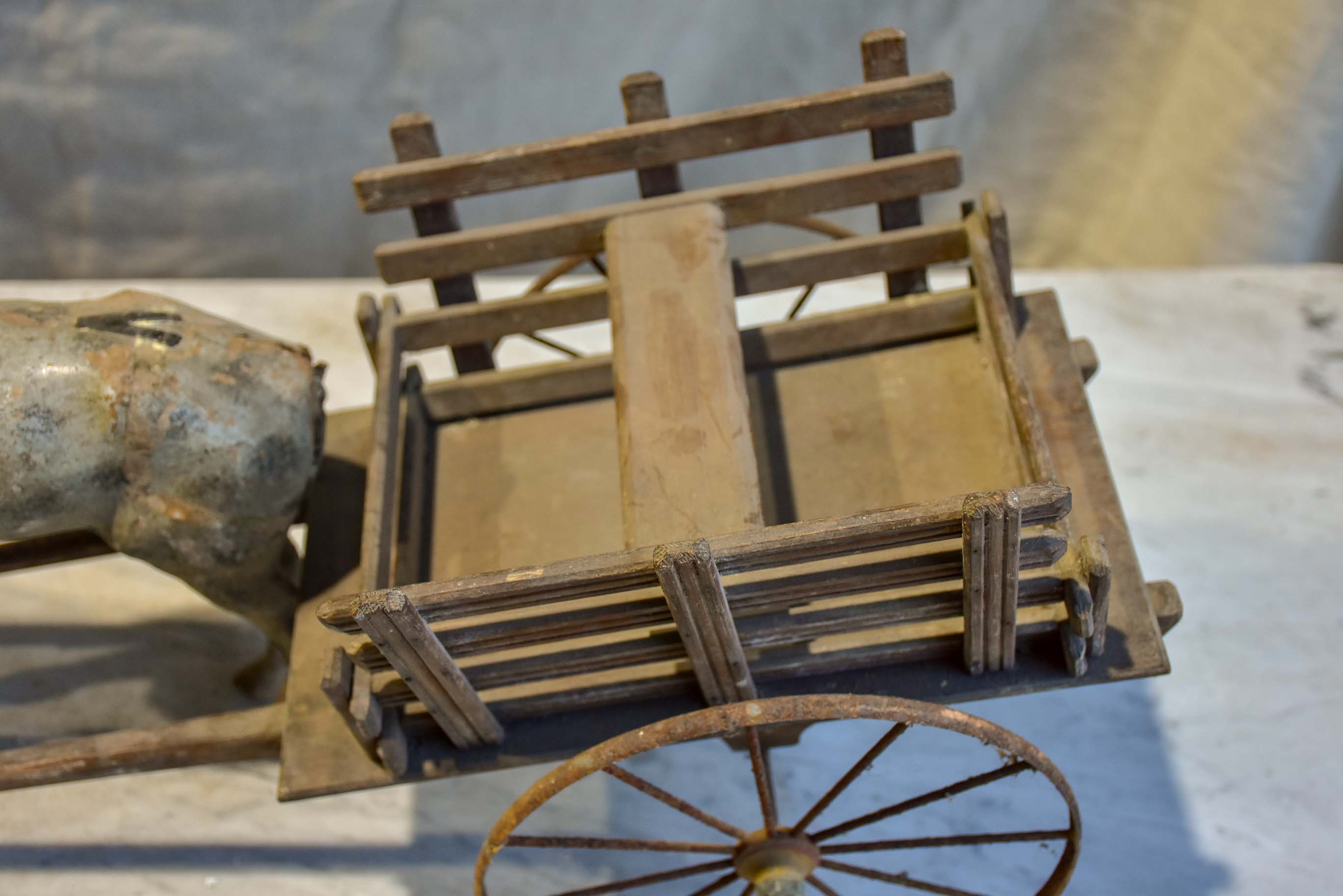 Napoleon III toy horse and cart