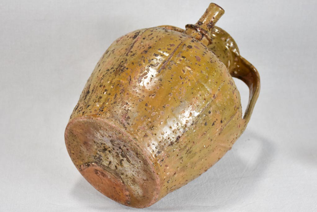 19th-century walnut oil pitcher from the Ardeche 14½"