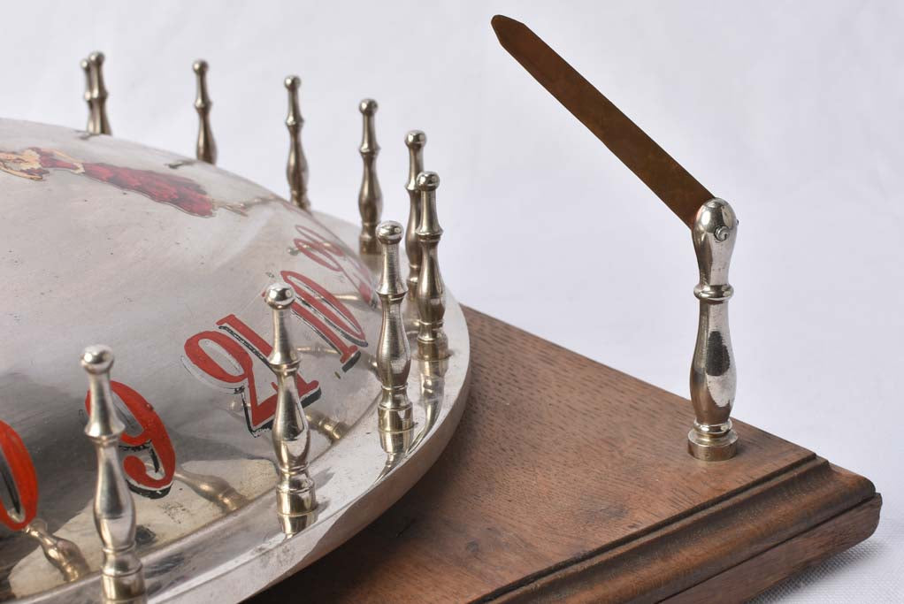 1950s roulette game from a fair w/ pinup girls 19¾"