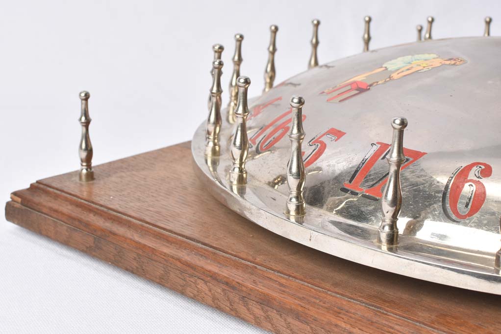 1950s roulette game from a fair w/ pinup girls 19¾"