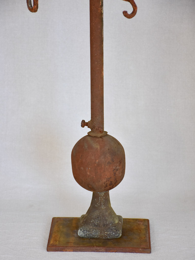 19th Century French weather-vane rooster - copper and iron 38¼"