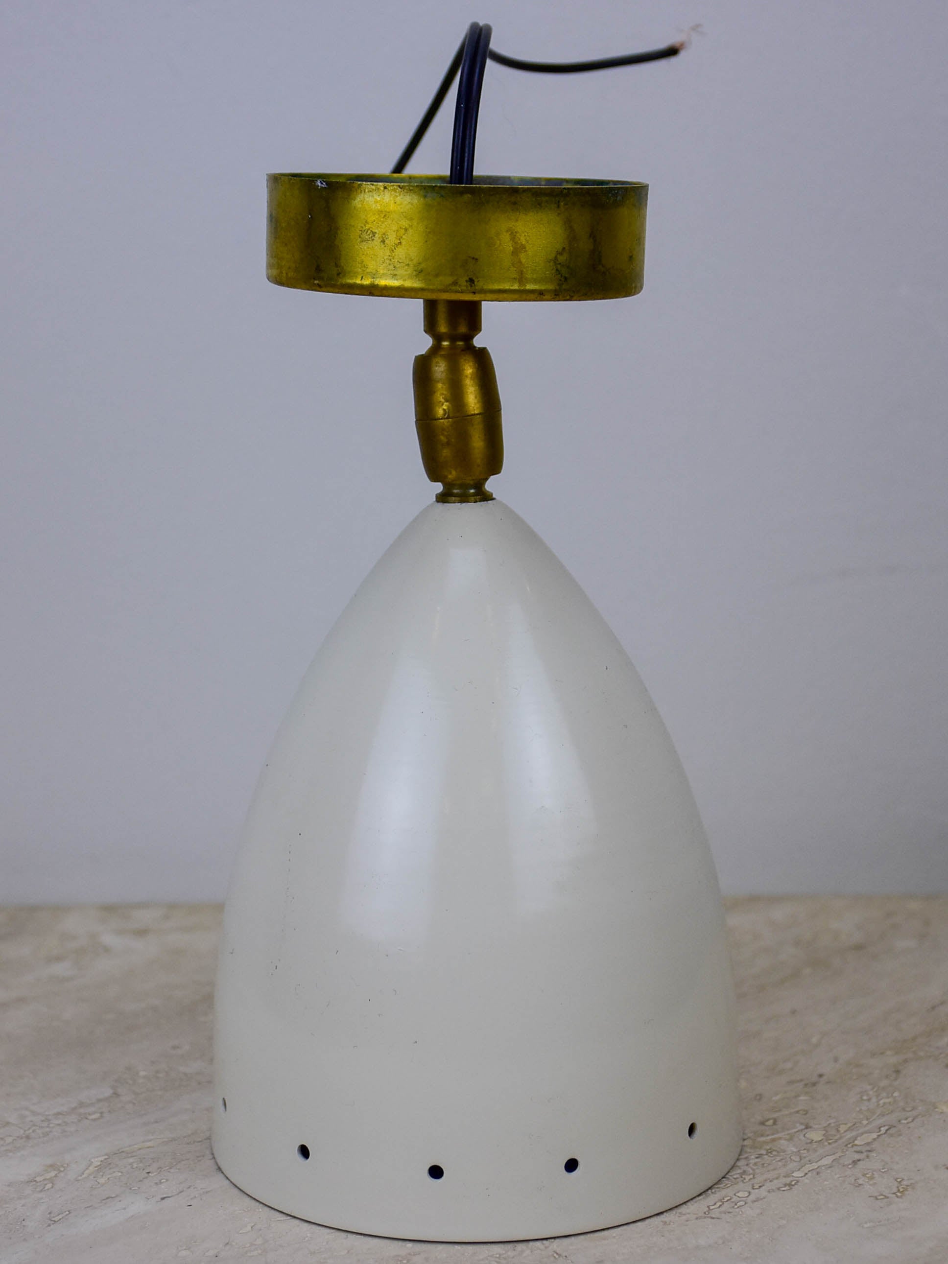Pair of white Stilnovo wall sconces - petite