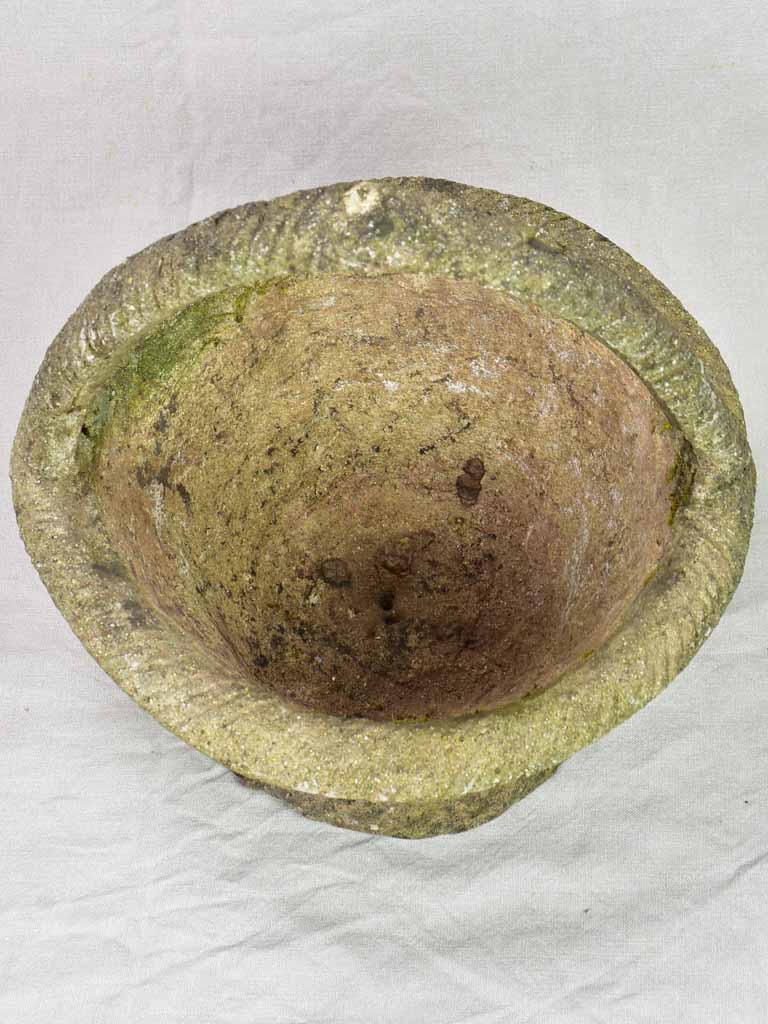 Vintage French garden planter / flower pot basket 17"