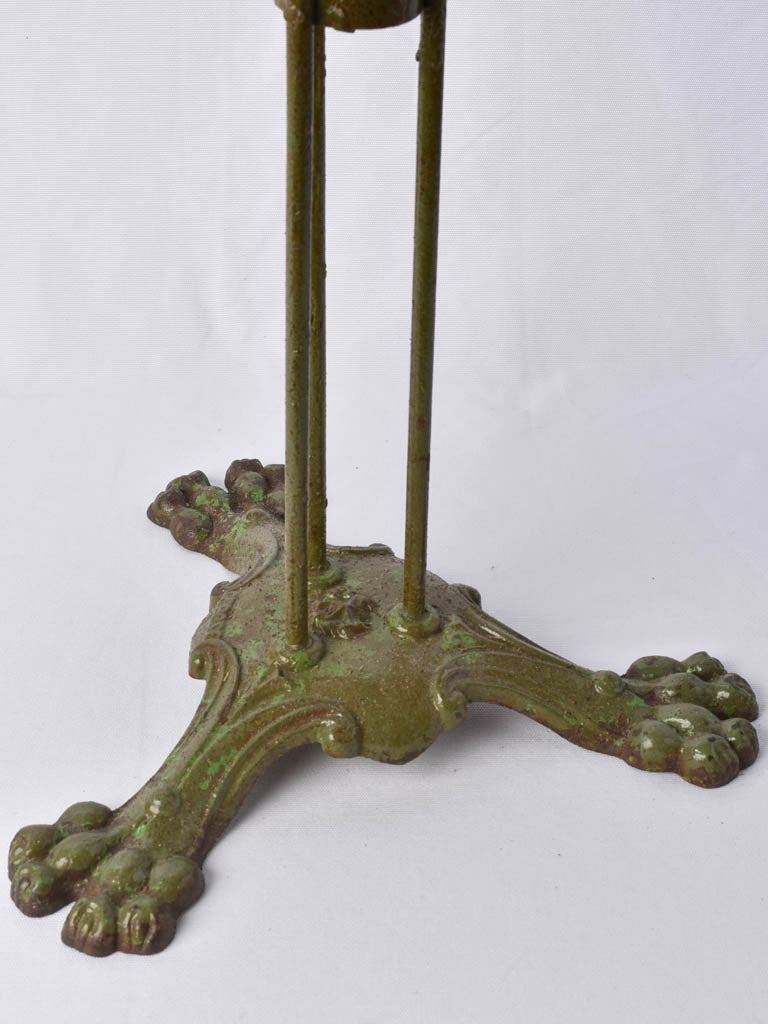 RESERVED BM Antique French garden table with claw feet