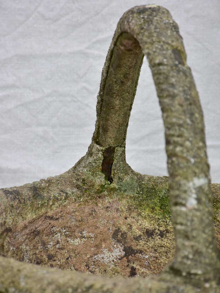 Vintage French garden planter / flower pot basket 17"