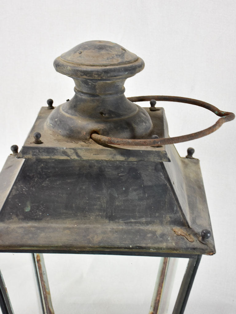 Late 19th-century French lantern with handle