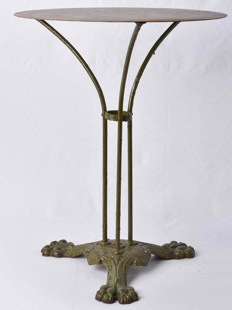 RESERVED BM Antique French garden table with claw feet