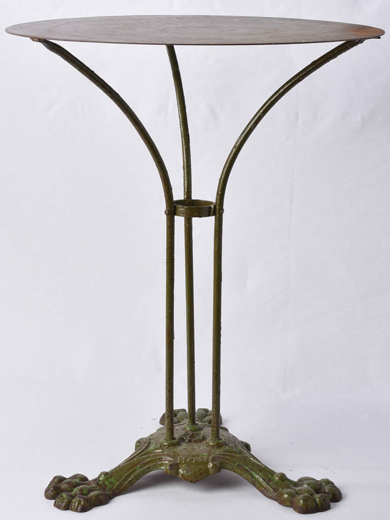 RESERVED BM Antique French garden table with claw feet