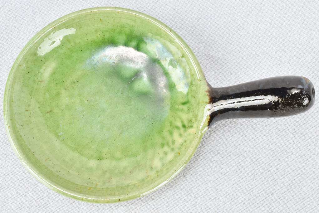 Sugar bowl and plate with long handle - Dieulefit