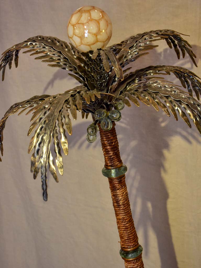 Chic Metal Fronds Floor Lamp