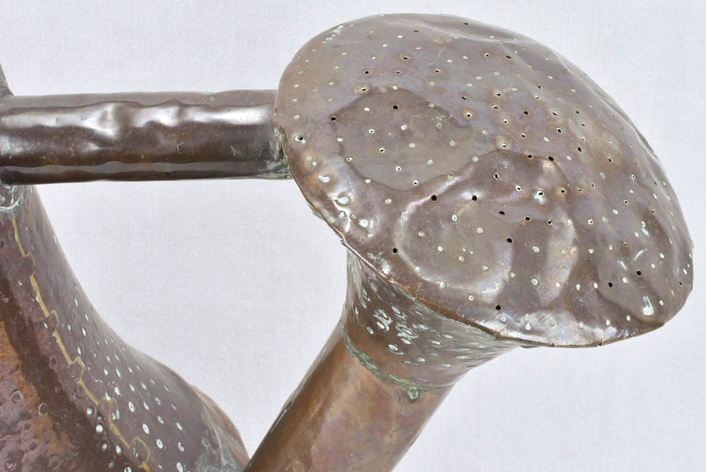 Antique French copper watering can