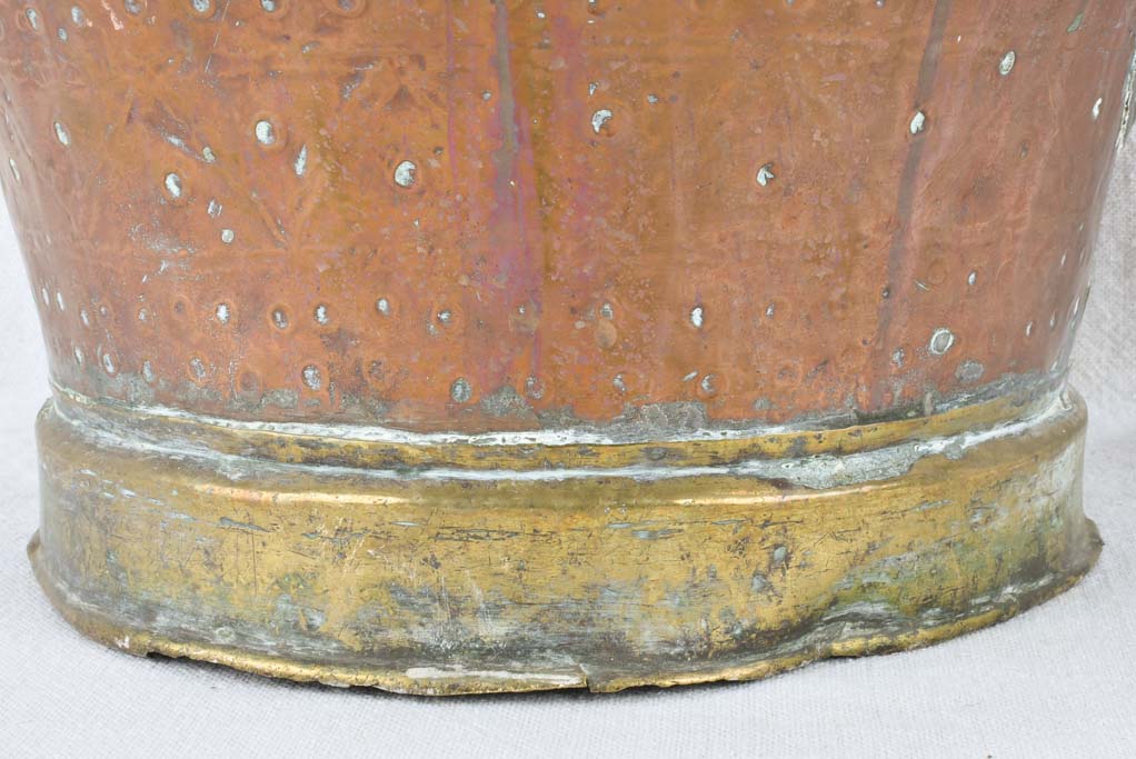 Antique French copper watering can