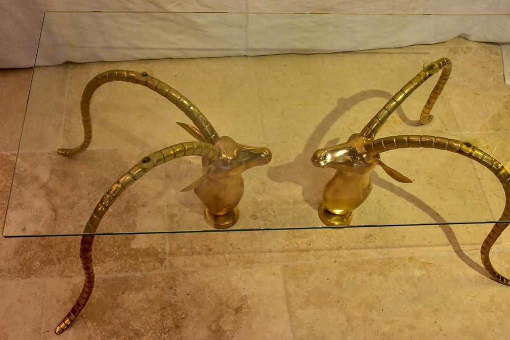 Coffee table - style of Alain Chervet Mouflons