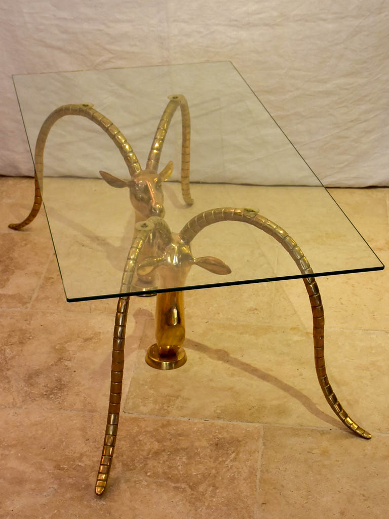 Coffee table - style of Alain Chervet Mouflons