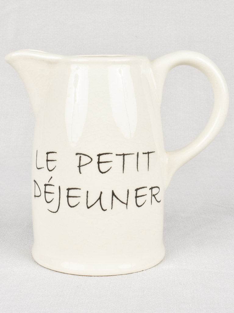 Le Petit Déjeuner earthenware pitcher