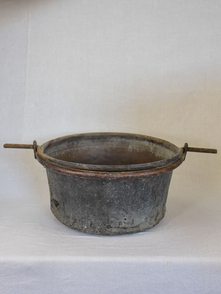 Large 19th century French cauldron from a winery 20¾"