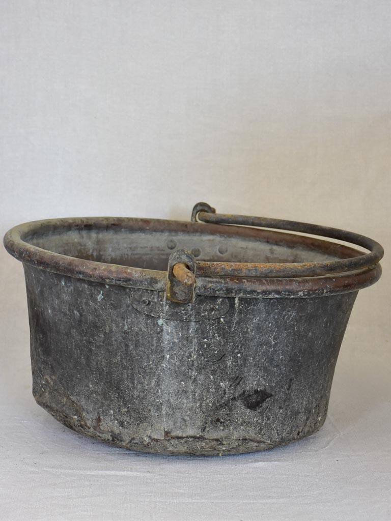 Large 19th century French cauldron from a winery 20¾"