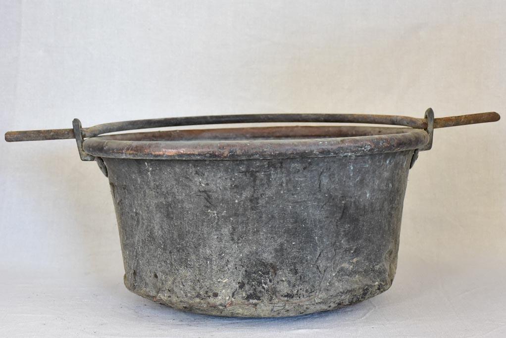 Large 19th century French cauldron from a winery 20¾"