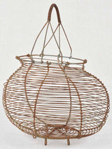 Early 20th-century wire egg basket