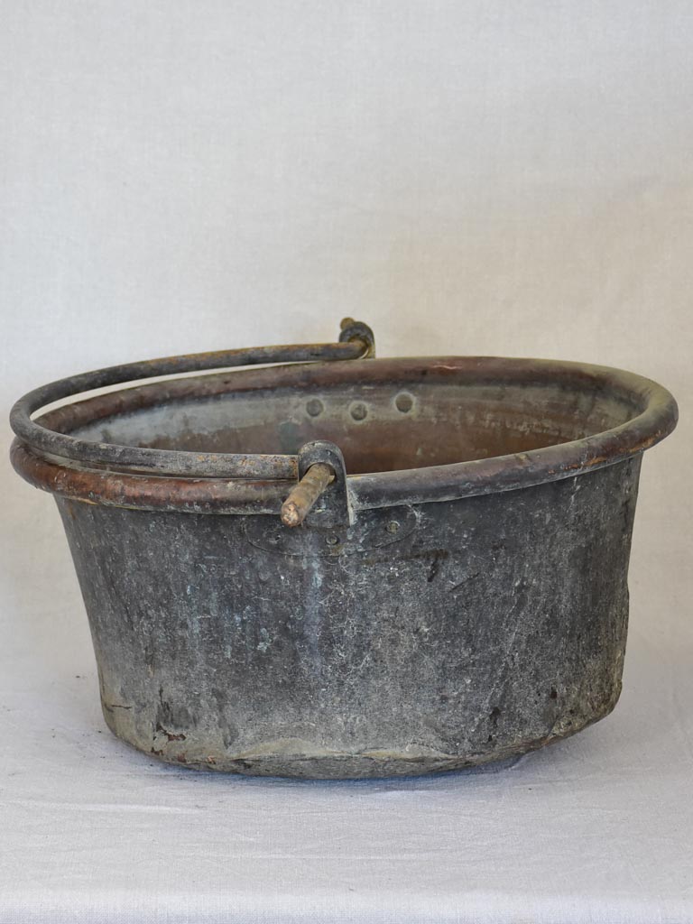 Large 19th century French cauldron from a winery 20¾"