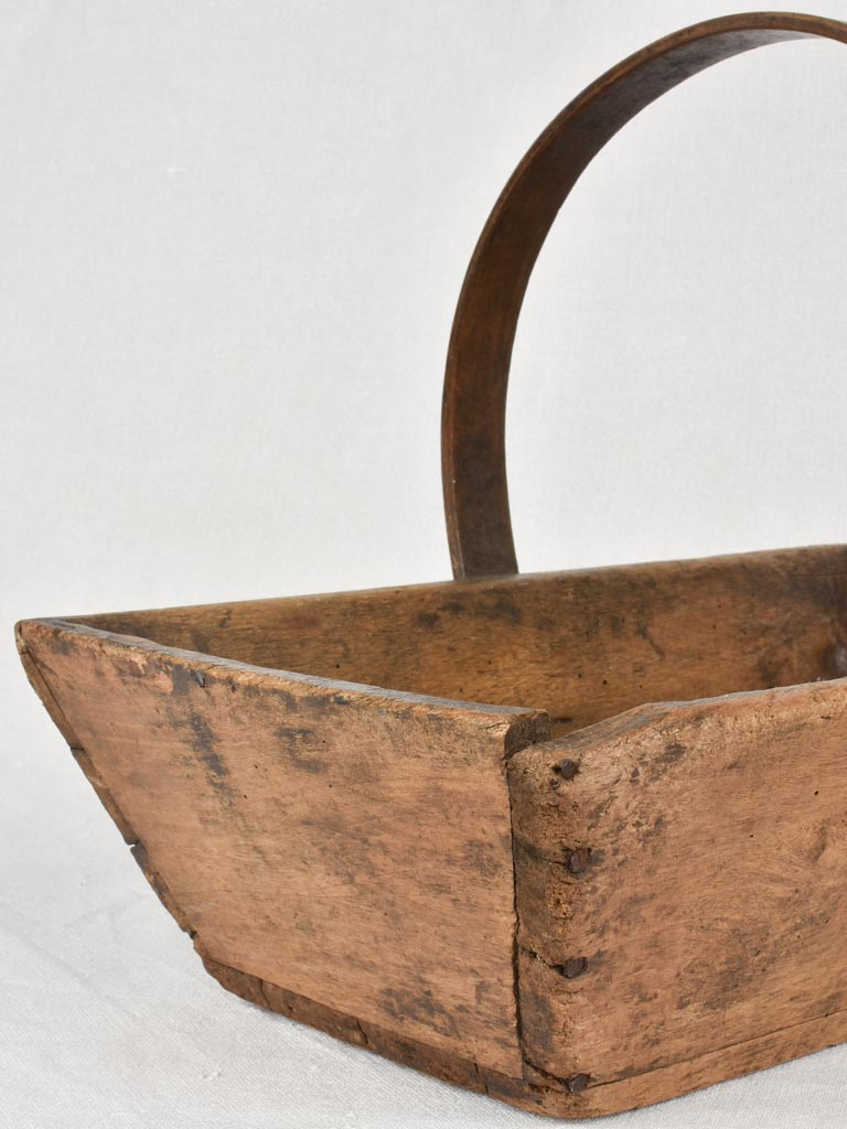 Vintage French wooden trug 17¼"