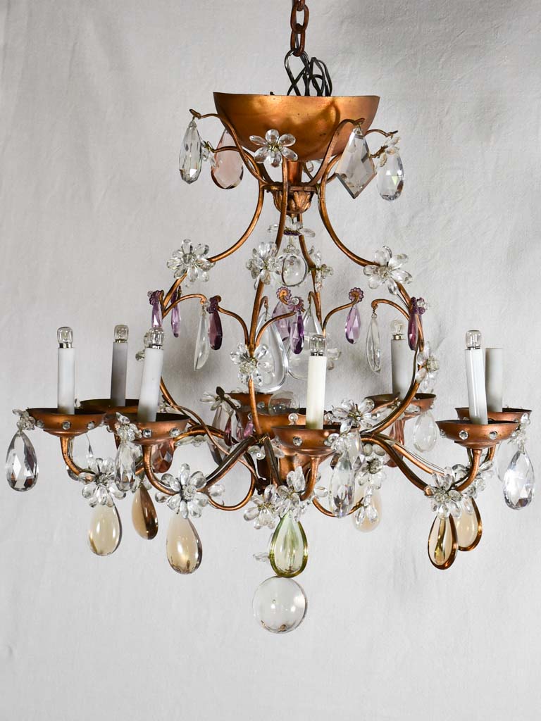 Large Maison Bagues chandelier from the 1950-60s. 29½" x 32¼"