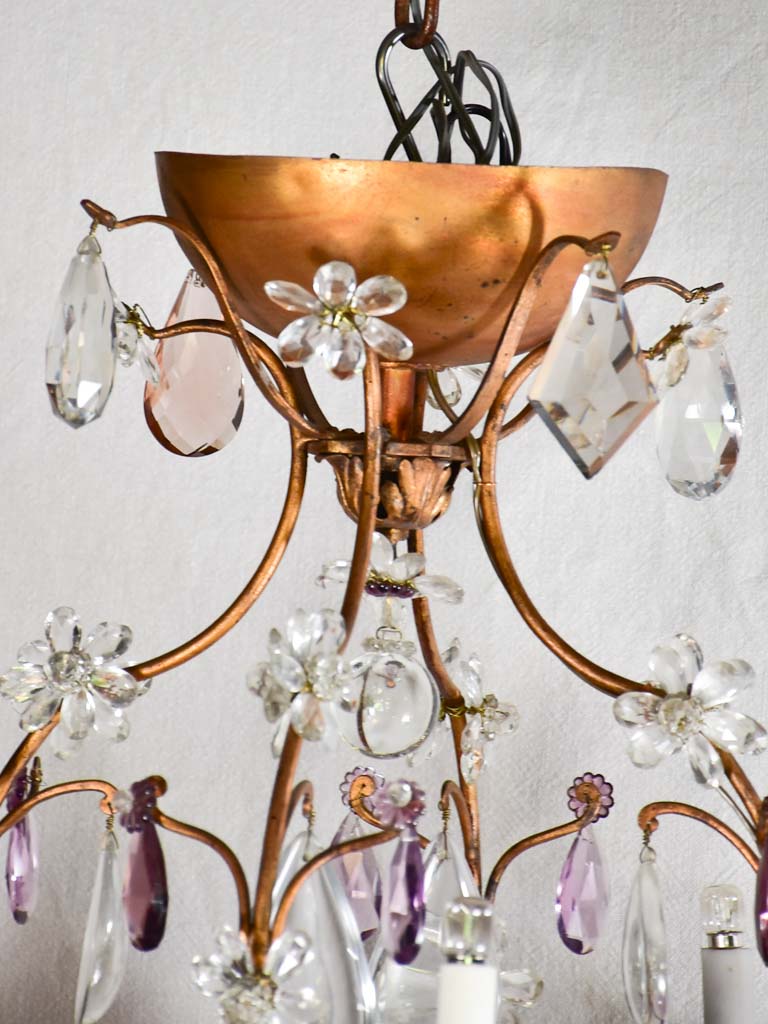 Large Maison Bagues chandelier from the 1950-60s. 29½" x 32¼"