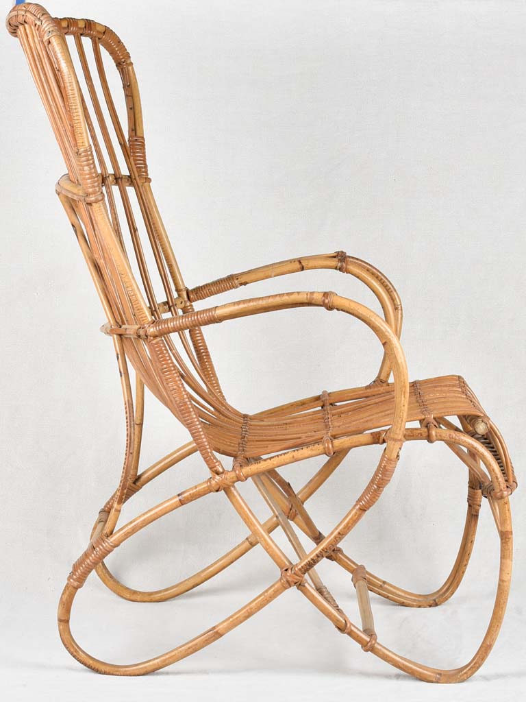 Wicker armchair with original finish