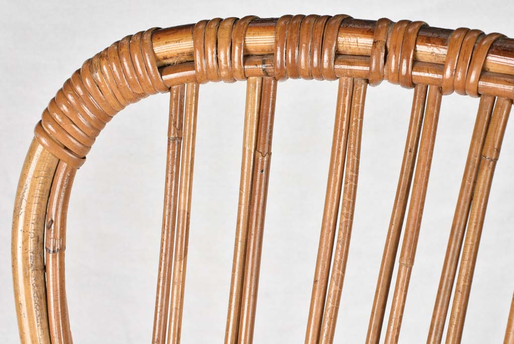 Classic large vintage wicker armchair