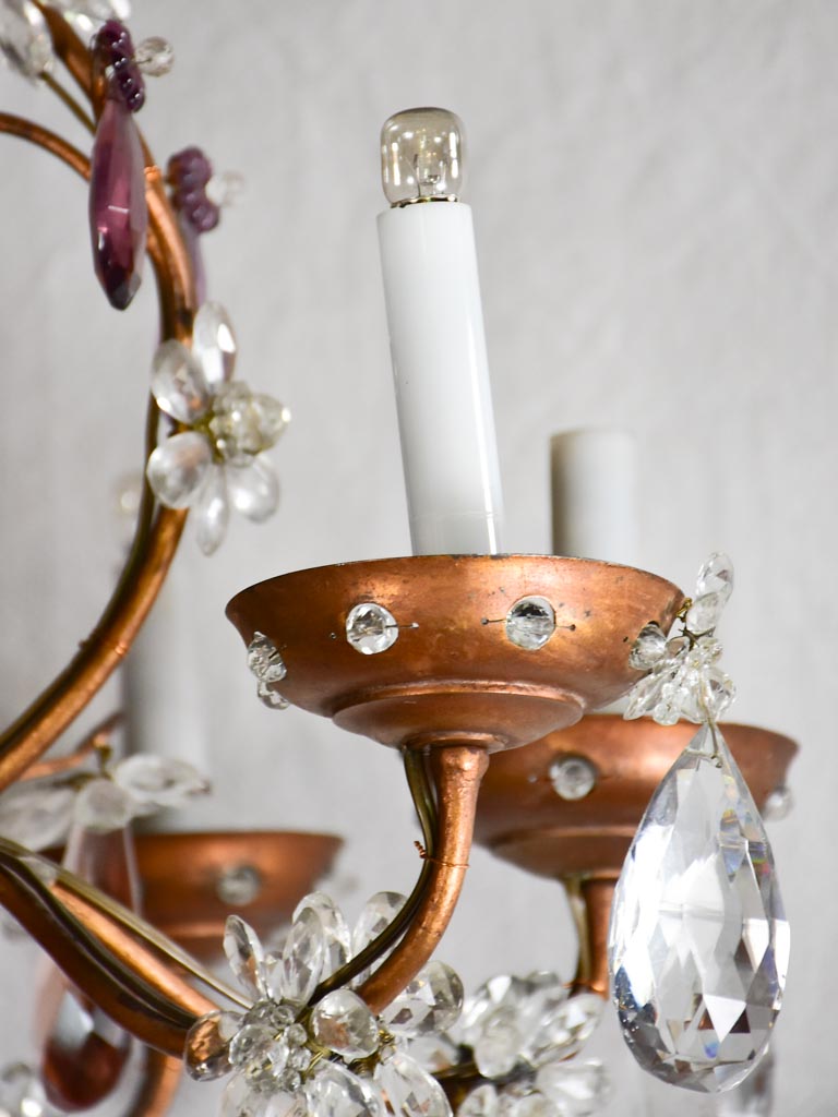 Large Maison Bagues chandelier from the 1950-60s. 29½" x 32¼"
