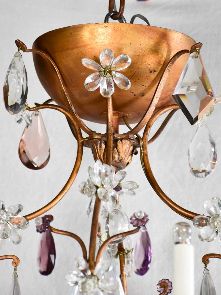 Large Maison Bagues chandelier from the 1950-60s. 29½" x 32¼"